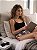 Pijama Feminino Baby Doll Alcinha Preto Dog Colorido - Imagem 4
