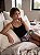 Pijama Feminino Baby Doll Alcinha Preto Dog Colorido - Imagem 1