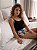 Pijama Feminino Baby Doll Alcinha Preto Dog Colorido - Imagem 3