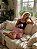 Pijama Feminino Baby Doll Alcinha Preto Corujinha - Imagem 2