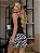 Pijama Feminino Baby Doll Alcinha Preto Vaquinha Preta - Imagem 2
