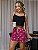 Pijama Feminino Cropped Alcinha Preto Flamingo - Imagem 1