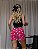 Pijama Feminino Cropped Alcinha Preto Flamingo - Imagem 3