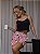 Pijama Feminino Cropped Alcinha Preto Vaquinha Rosa - Imagem 2