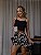Pijama Feminino Cropped Alcinha Preto Margarida - Imagem 1
