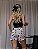 Pijama Feminino Cropped Alcinha Preto Gatinho Colorido - Imagem 3