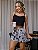 Pijama Feminino Cropped Alcinha Preto Coração Preto - Imagem 1