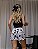 Pijama Feminino Cropped Alcinha Preto Coração Preto - Imagem 3