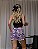 Pijama Feminino Cropped Alcinha Preto Vaquinha Lilás - Imagem 3