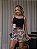 Pijama Feminino Cropped Alcinha Preto Ursinho Pelúcia - Imagem 1