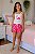 Pijama Baby Doll Feminino Infantil Estampa Flamingo - Imagem 3