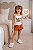 Pijama Baby Doll Feminino Infantil Estampa Flintstones - Imagem 3