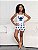 Pijama Baby Doll Feminino Infantil Estampa Stitch - Imagem 1