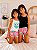 Pijama Baby Doll Feminino Infantil Estampa Corujinha Rosa - Imagem 5