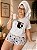 Pijama Feminino De Manga Curta Gatinho Vassoura - Imagem 3