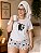 Pijama Feminino De Manga Curta Gatinho Vassoura - Imagem 2