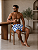 Bermuda Masculina Shorts Samba Canção Estampa Olho Grego - Imagem 1