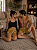 Pijama Cropped Preto Casal Cerveja + Bermuda Masculina Cerveja - Imagem 2