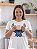 Camisola De Manga Curta Feminina Branca Stitch - Imagem 2