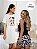 Kit 2 Peças Camisola Toda Estampada Vaquinha + Baby Doll Preto Vaquinha Preta - Imagem 1