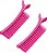 Kit com 2 Clips Separador de Mechas - Rosa - Imagem 1