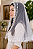 Véu Católico Santa Pureza – Tule Cristal Luxo com Aplicação em Organza Luxo | Branco - Imagem 9