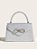 Bolsa prateada com laço - Imagem 1