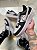 Nike Air Force One Couro Sintetico Preto/branco - Imagem 1