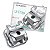Kit de Bráquete Cerâmico Autoligado Iceram Slb Roth Slot 022 1 Caso 10.45.2300 - Orthometric - Imagem 1