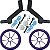 Suporte Apoio Lateral Aro 12 Para Bicicletas Nathor - Imagem 4