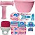 Kit De Cestinha Buzina Adesivo P/Bicicleta Aro 12 Nathor - Imagem 2