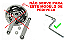 Kit Pedal Rosca Fina Mais Punho Para Bicicleta Do Aro 16 - Imagem 8