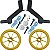 Suporte Apoio Lateral Aro 14 Para Bicicletas Nathor Original - Imagem 2