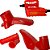 Kit Para Lamas Pedal Manopla Para Bicicleta do Aro 16 - Imagem 4