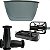 Kit Cestinha Pedal Manopla Para Bicicleta do Aro 12 Infantil - Imagem 9