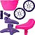 Kit Cesta Para Lama Banco Rodinha Lateral Bike Aro 12 Nathor - Imagem 3