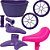 Kit Cesta Para Lama Banco Rodinha Lateral Bike Aro 12 Nathor - Imagem 1