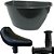 Jogo Selim Cesta Manopla Aro 12 P/Bicicletas Nathor Original - Imagem 1