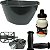 Conjunto Cestinha Garrafinha Pedal Punho P/Bicicletas Aro 12 - Imagem 1