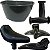 Kit De Selim Cesta Punho Para Lamas Bike Do Aro 12 Nathor - Imagem 1