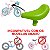 Kit Selim Cesta Punho  Para Lama Painel Adesivo Para Bicicleta Aro 12 - Imagem 2