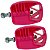 kit Pedal Adesivo Punho para Bicicletas do aro 12 Nathor COR: ROSA ESCURO - Imagem 5