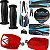 kit Pedal Adesivo Punho para Bicicletas do aro 12 Nathor COR:VERMELHO - Imagem 1
