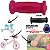kit Pedal Adesivo Punho para Bicicletas do aro 12 Nathor COR:VERMELHO - Imagem 4