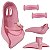 Kit Infantil Cadeirinha(NÃO ACOMPANHA SUPORTE DE FIXAÇÃO) Punho Para-lamas Para bicicleta do aro 12 NATHOR - Imagem 12