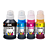 Kit Tinta Compatível Canon GI-10 4 Cores CMYK | GL10 | Gi10 | 6010 | 7010 | Star Ink - Imagem 1