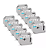 Kit Fita Rotuladora M231 MK231 12mm Compatível Brother Preto/Branco 10 Unidades - Imagem 3