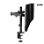 Suporte Dois Monitores CS12 17pol a 32pol preto - vesa 75x75 / 100x100 - Clanm - Imagem 3