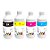 Kit Refil de Tinta Corante Compatível HP Star Ink Universal 1L CMYK - Imagem 1