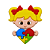12 Apliques Emborrachados - Autismo - Menina II - Imagem 4